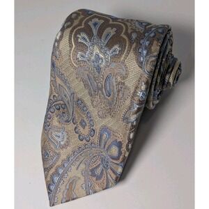 CROFT & BARROW PAISLEY/MULTI-COLOR 3"X61" men's tie 100% Silk Made in China